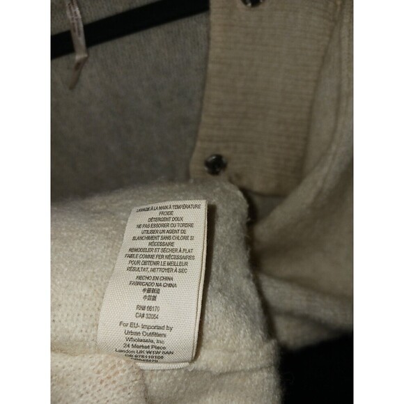 Free People Cascade Cardigan Wool/Alpaca Blend Cream Mockneck Be All Day Wear XS - Picture 7 of 11